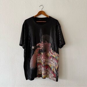 Sean John T Shirt Black Hip Hop Tee Notorious BIG Biggie Smalls XL aprox.